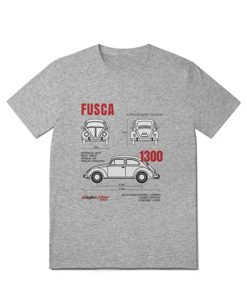 Camiseta Fusca 1300 — Cinza
